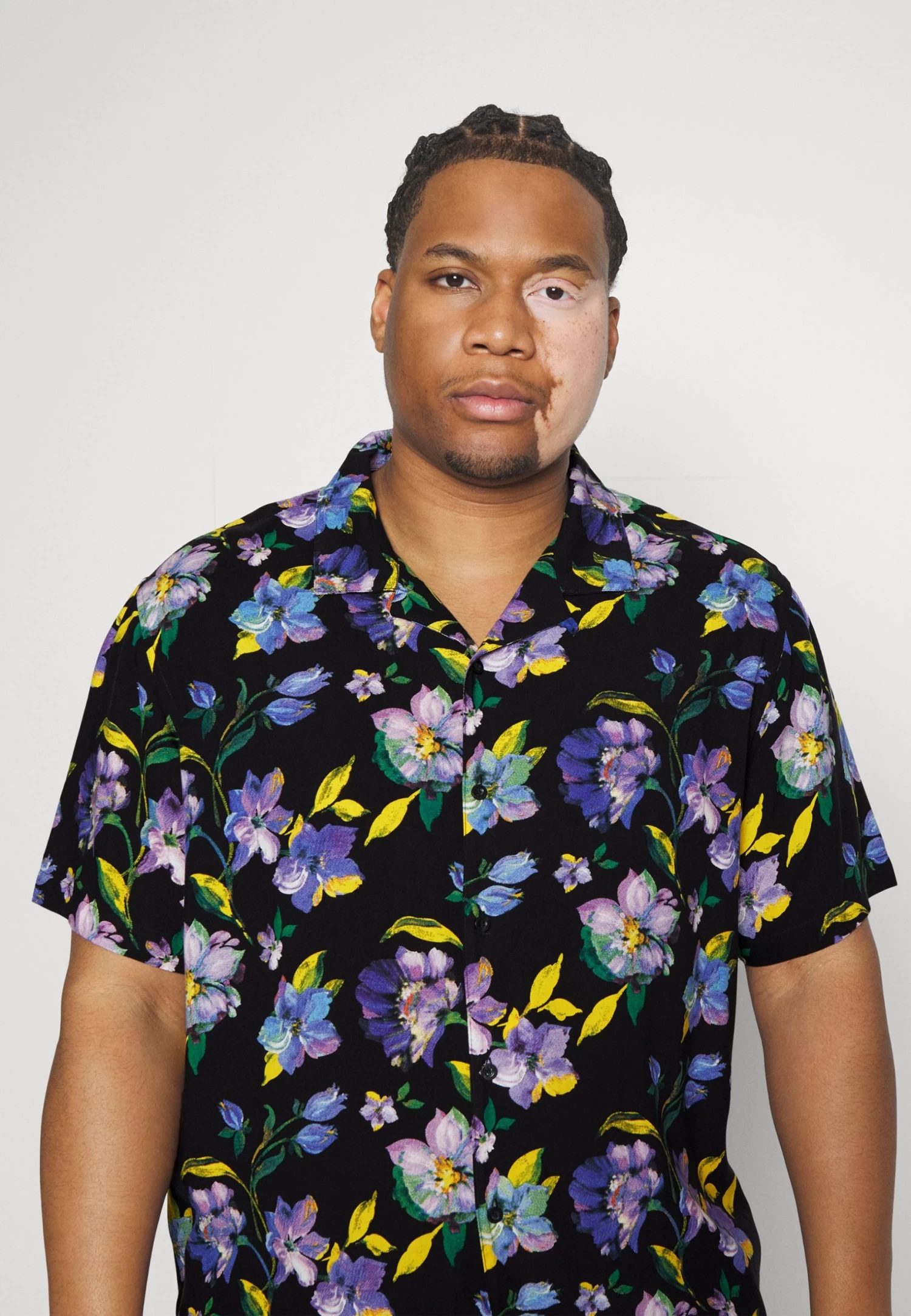 BRAVE SOUL Shirt - Black/Multi Clour Print - Image 4