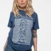 Division Unknown Pleasures - Print T-Shirt - Blue
