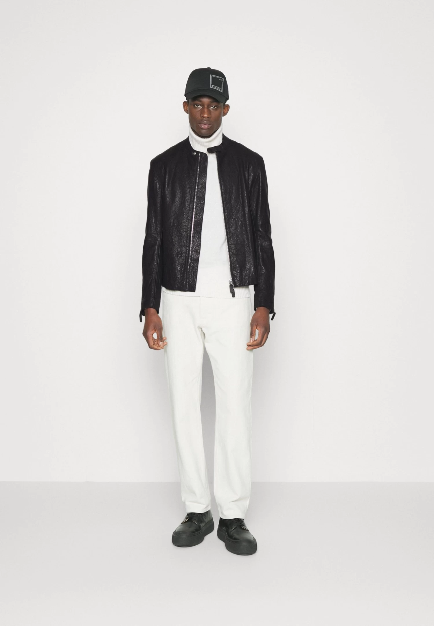 Emporio Armani Blouson - Leather Jacket - Nero - Image 2