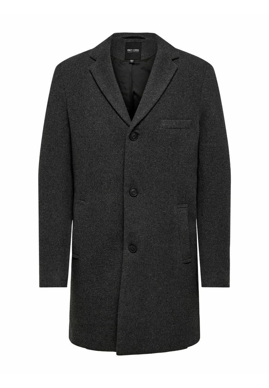 Only & Sons Onsjaylon Otw - Classic Coat - Dark Grey Melange - Image 7
