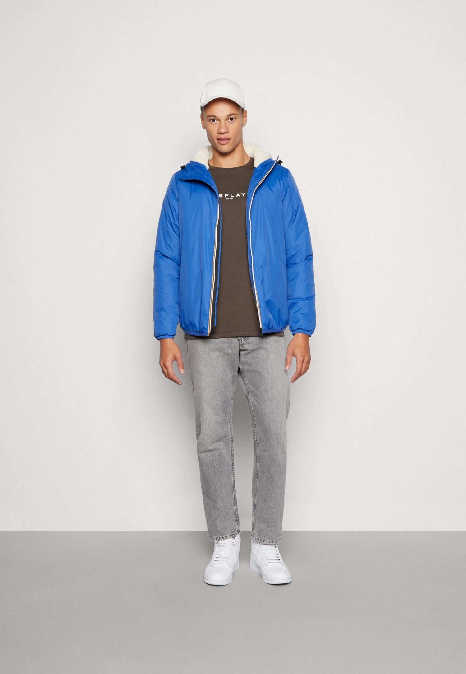 K-Way Vrai Claude Orsetto Unisex - Winter Jacket - Blue Royal - Image 2