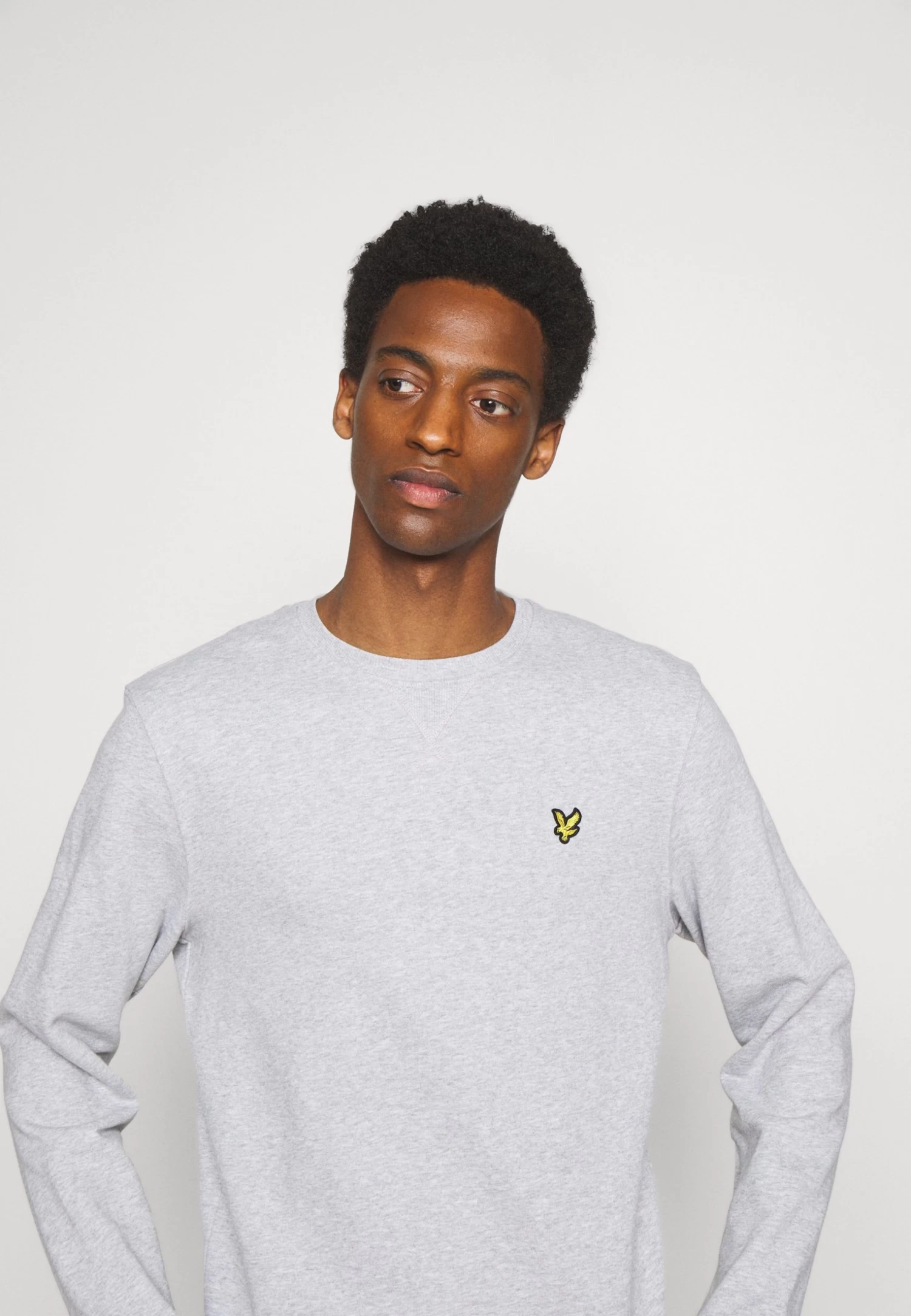 Lyle & Scott Crew Neck - Sweatshirt - Light Grey Marl - Image 5
