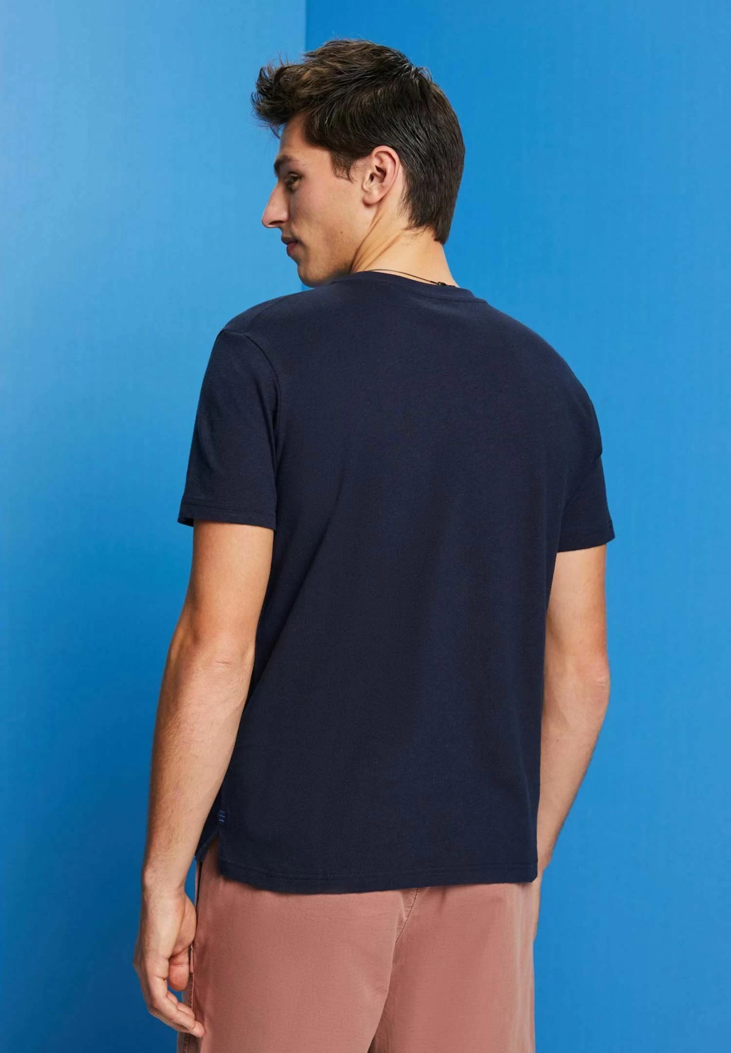 ESPRIT Basic T-Shirt - Navy - Image 5