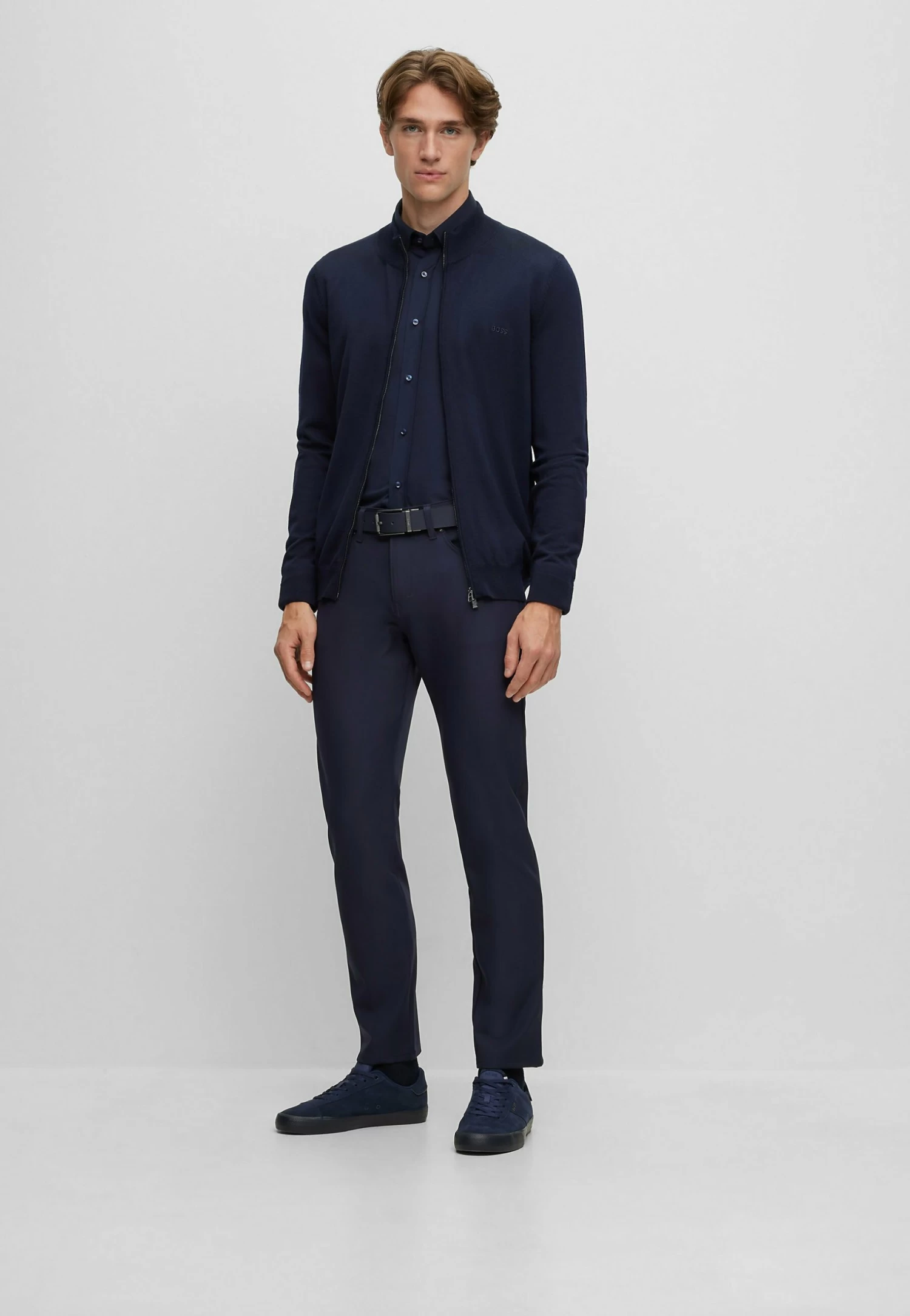 Boss P-Delaware3-1-20 - Straight Leg Jeans - Dark Blue Four - Image 2