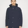 Blauer Long Jacket Coat Detachable Hoodie - Down Coat - Blue