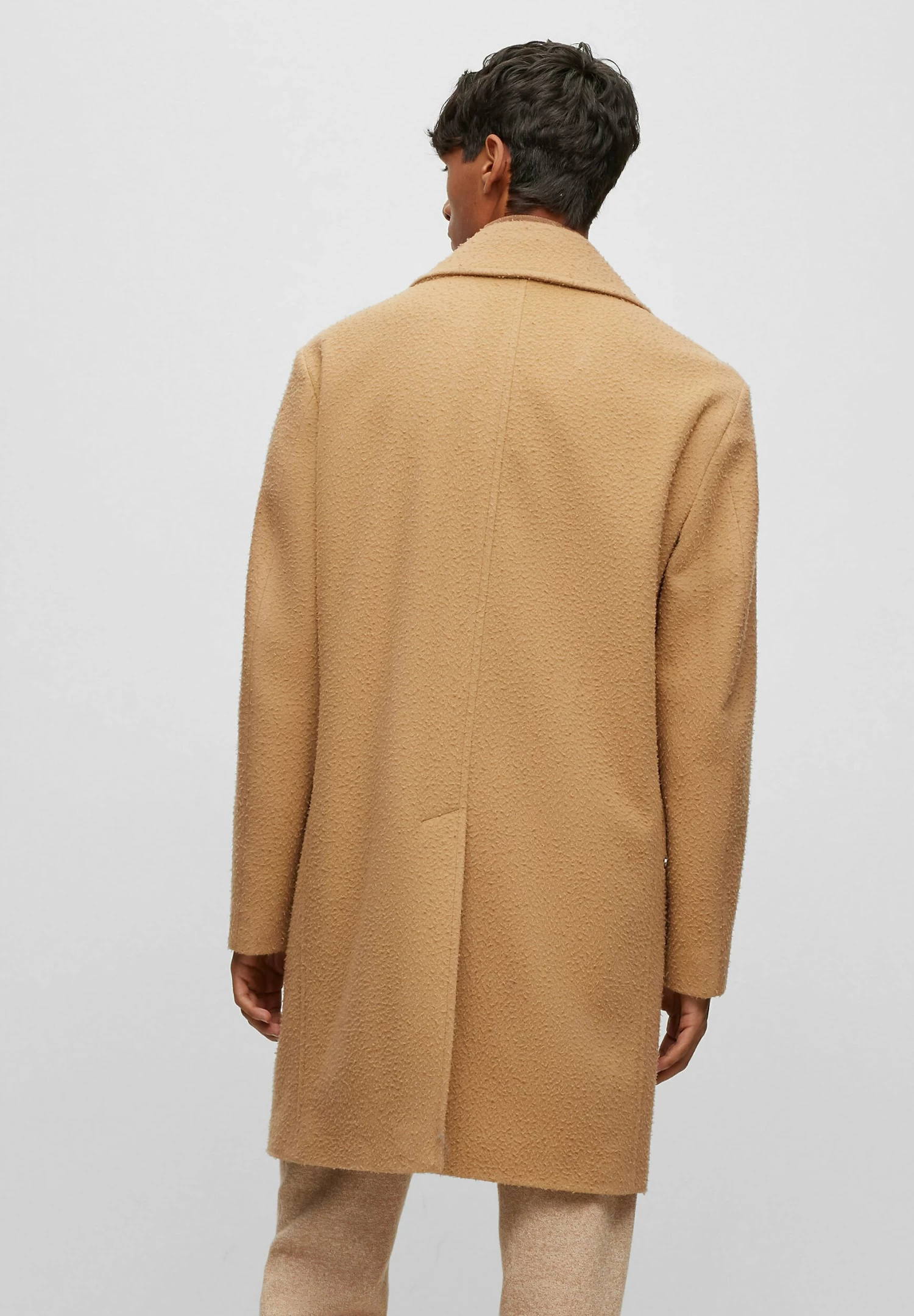 Boss H-Cam-Db-234 - Classic Coat - Beige - Image 3