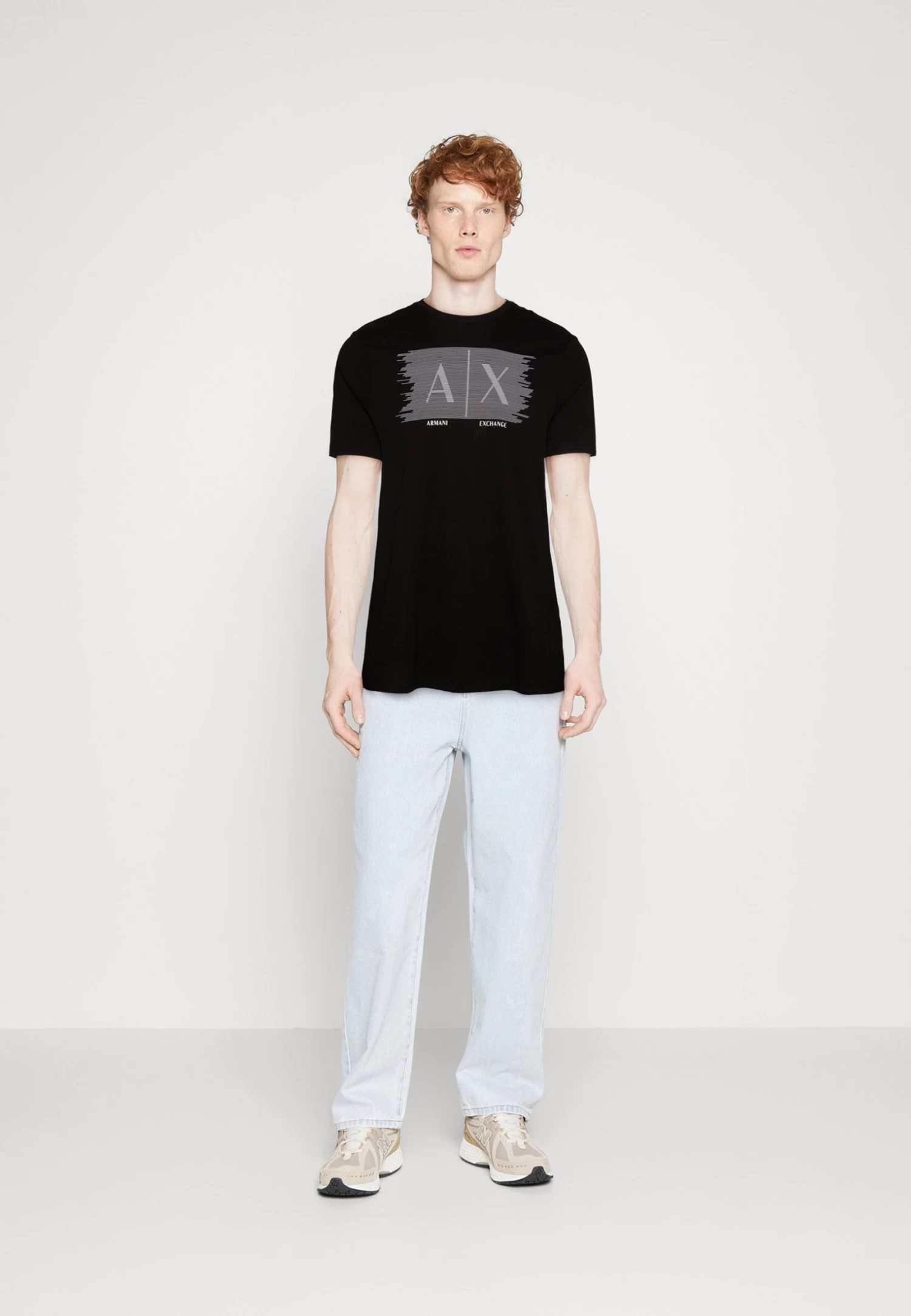 Armani Exchange Print T-Shirt - Black - Image 2