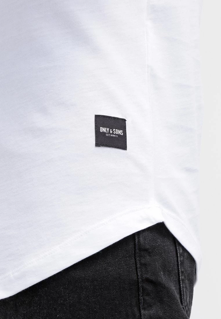 Only & Sons Onsmatt Longy Ss Noos - Basic T-Shirt - White - Image 5