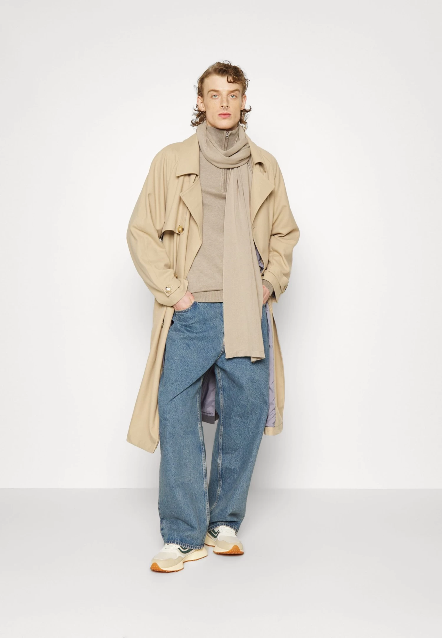 Coat - Classic Coat - Beige - Image 2