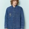 Obey Clothing Hymn Jacket - Short Coat - Stone Wash Indigo