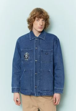 Obey Clothing Hymn Jacket - Short Coat - Stone Wash Indigo