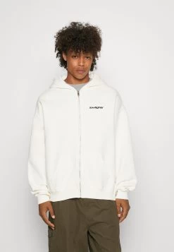 Light Zip Hoodie Unisex - Zip-Up Sweatshirt - Ecru