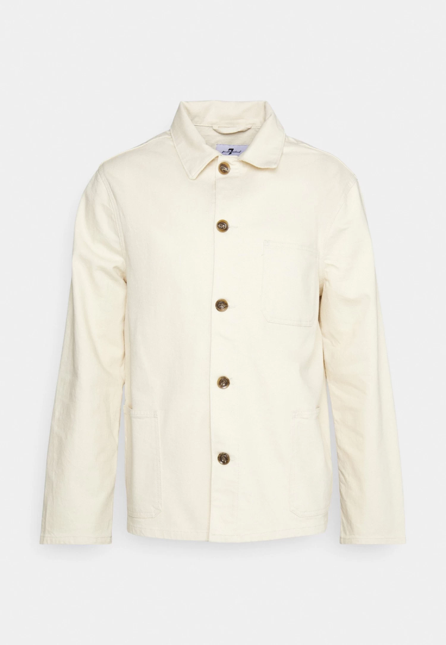 7 For All Mankind Utility - Denim Jacket - Ecru - Image 6