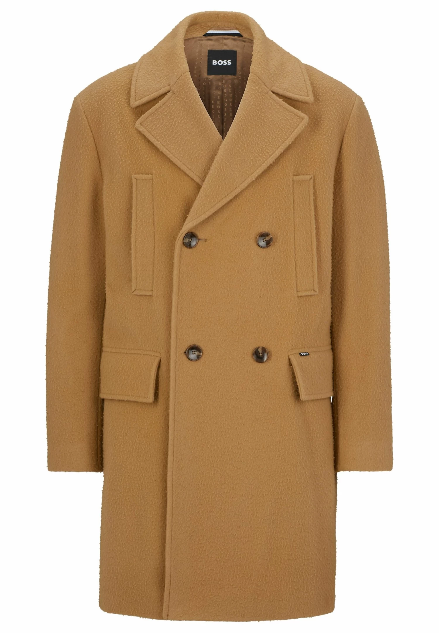 Boss H-Cam-Db-234 - Classic Coat - Beige - Image 7