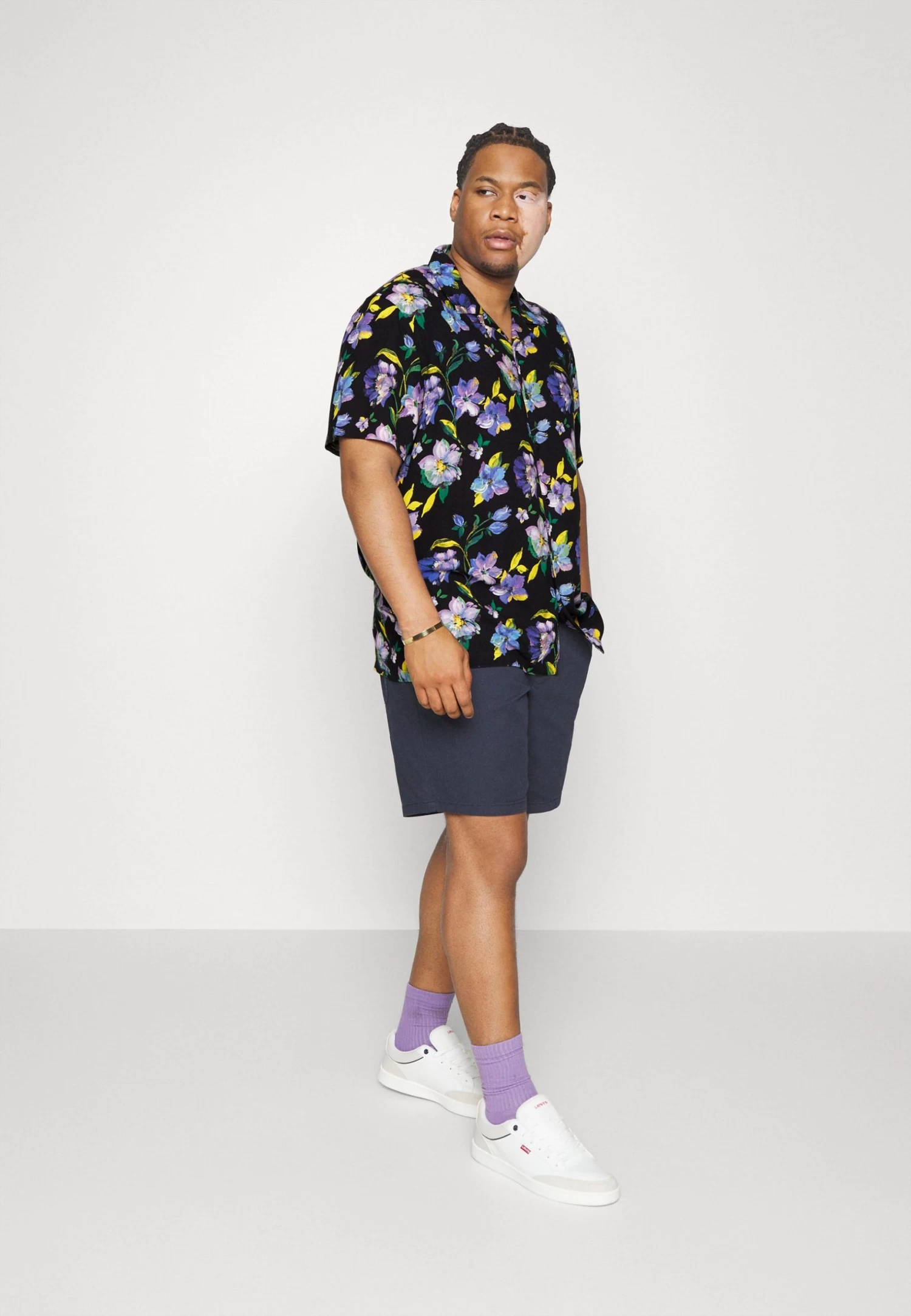 BRAVE SOUL Shirt - Black/Multi Clour Print - Image 2