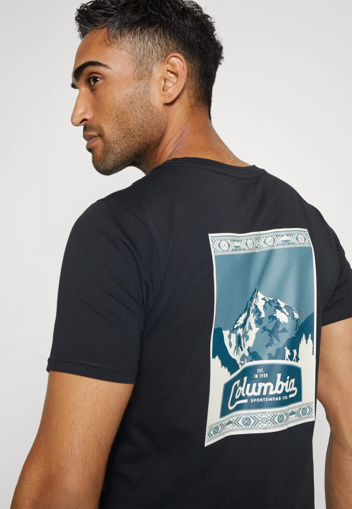 Columbia Seasonal Logo Tee - Print T-Shirt - Black - Image 5