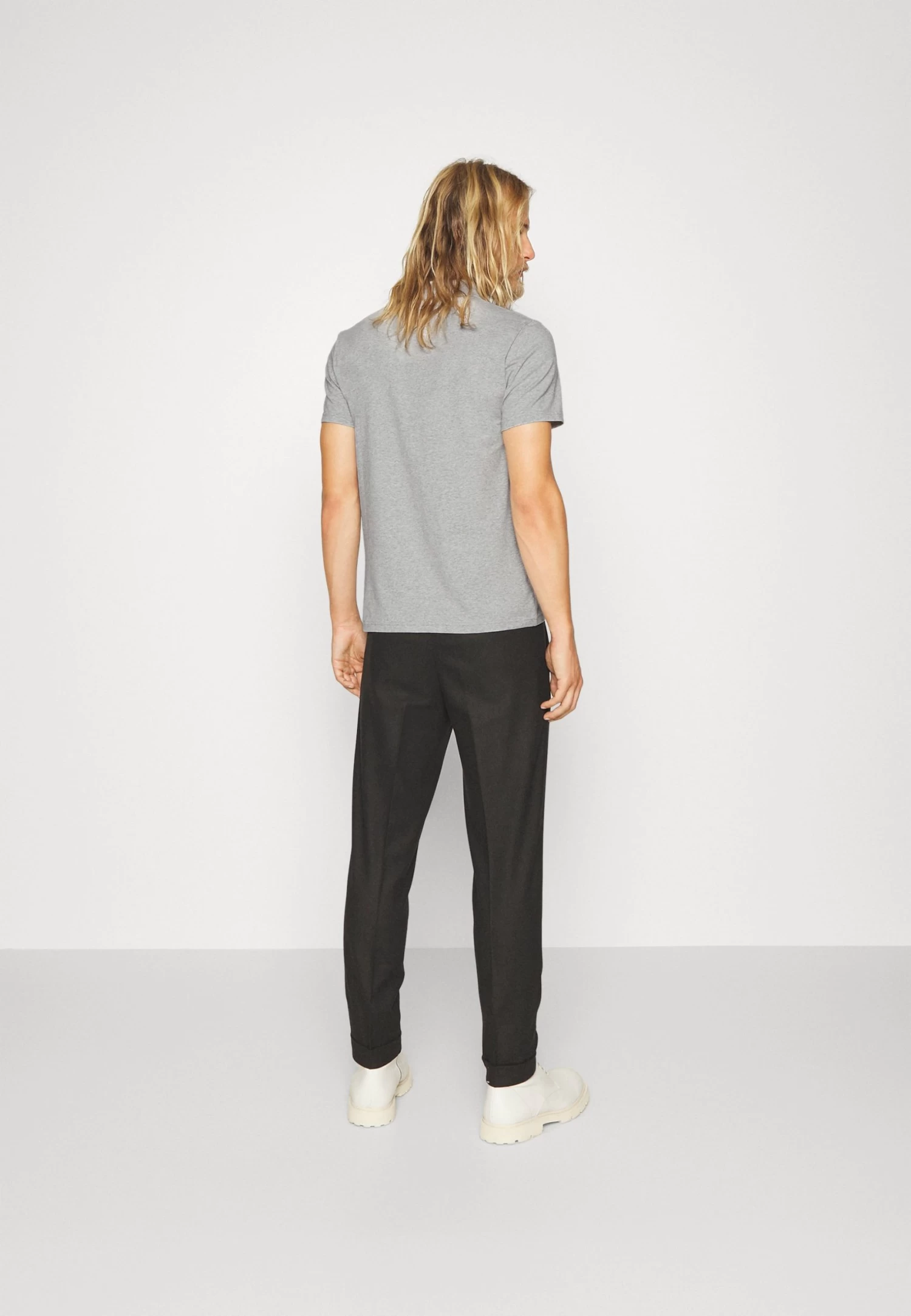 Filippa K Stretch - Polo Shirt - Light Grey - Image 3