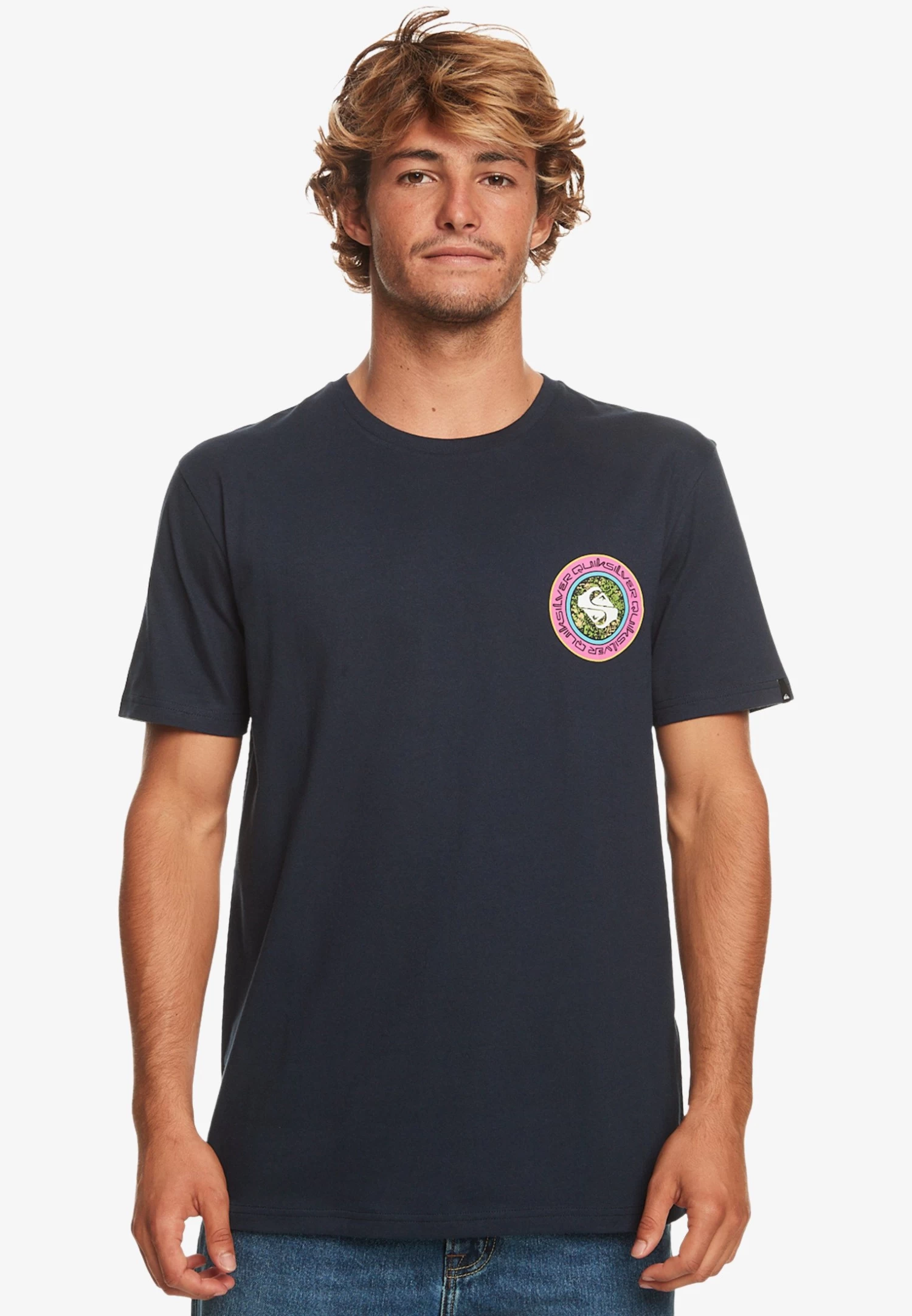Quiksilver Omni Circle - Print T-Shirt - Blue - Image 3