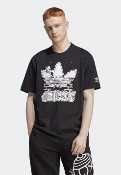 Adidas Originals Fuzi Ts - Print T-Shirt - Black