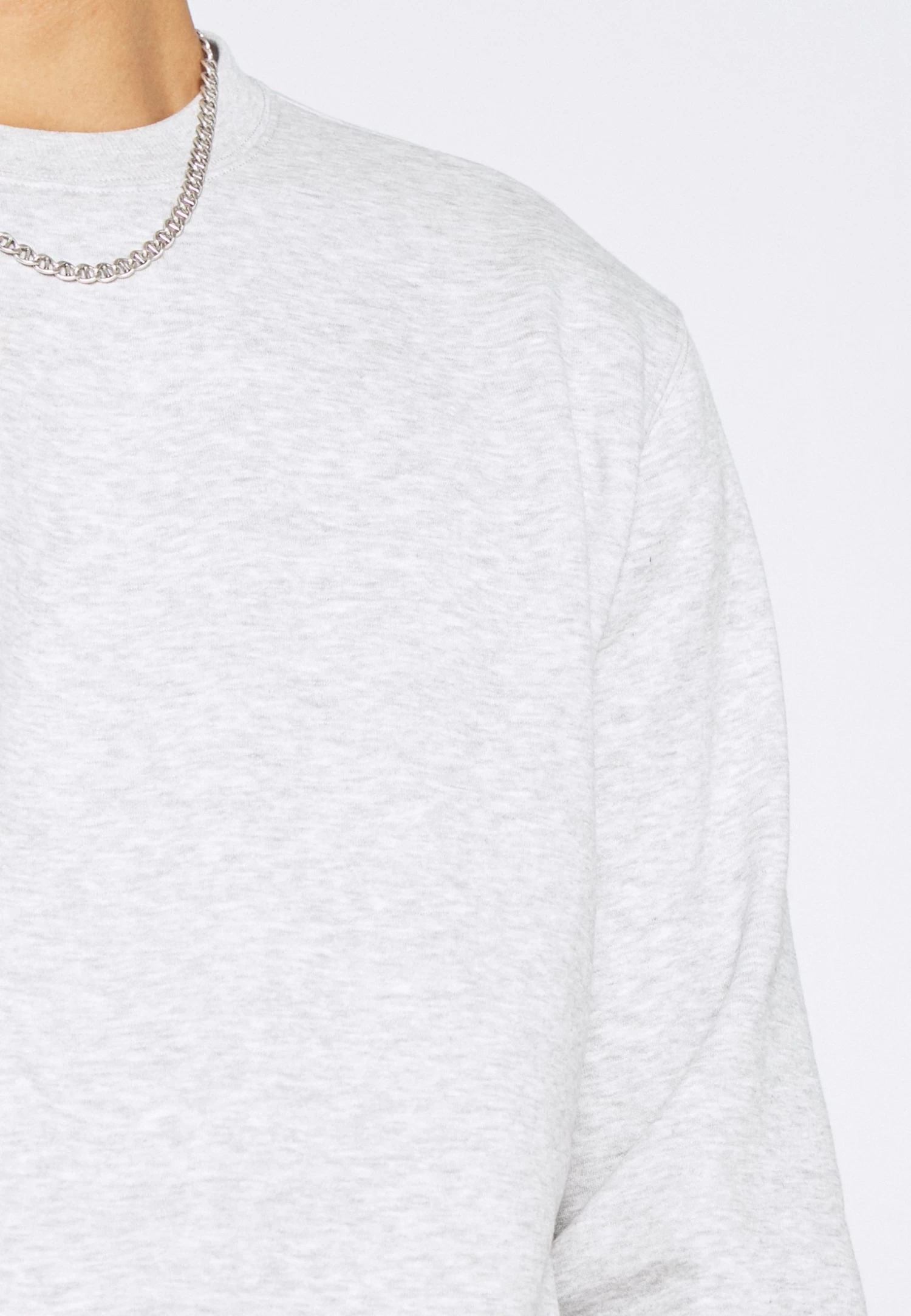 WEEKDAY Standard - Sweatshirt - Grey Melange - Image 6