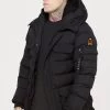 SikSilk Parka Coat - Winter Coat - Black