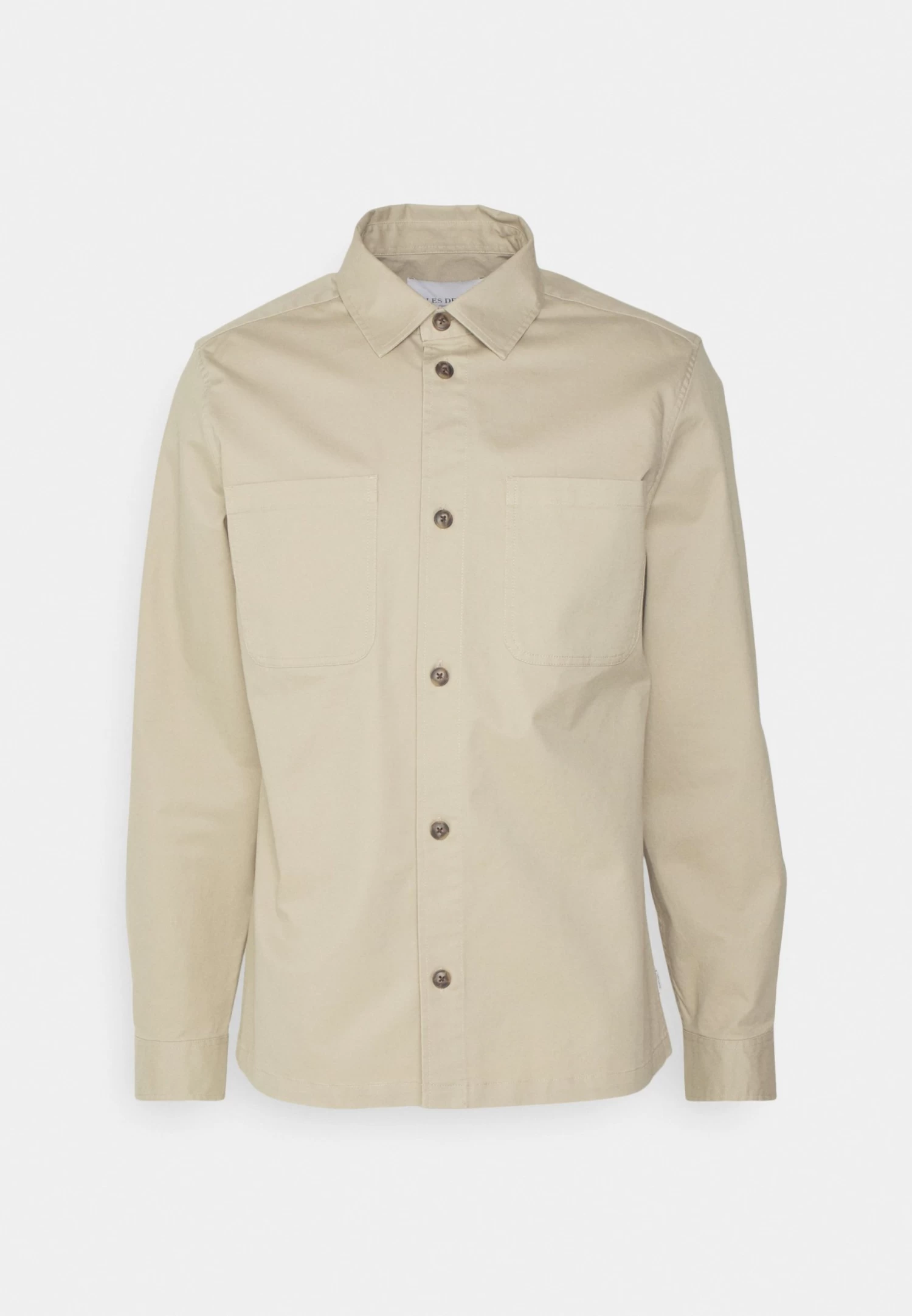 Les Deux Jared Overshirt - Summer Jacket - Dark Sand - Image 5