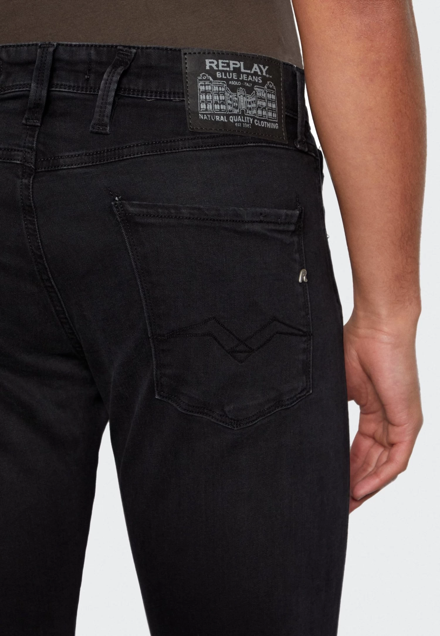 Replay Anbass- Slim Fit Jeans - Black - Image 6