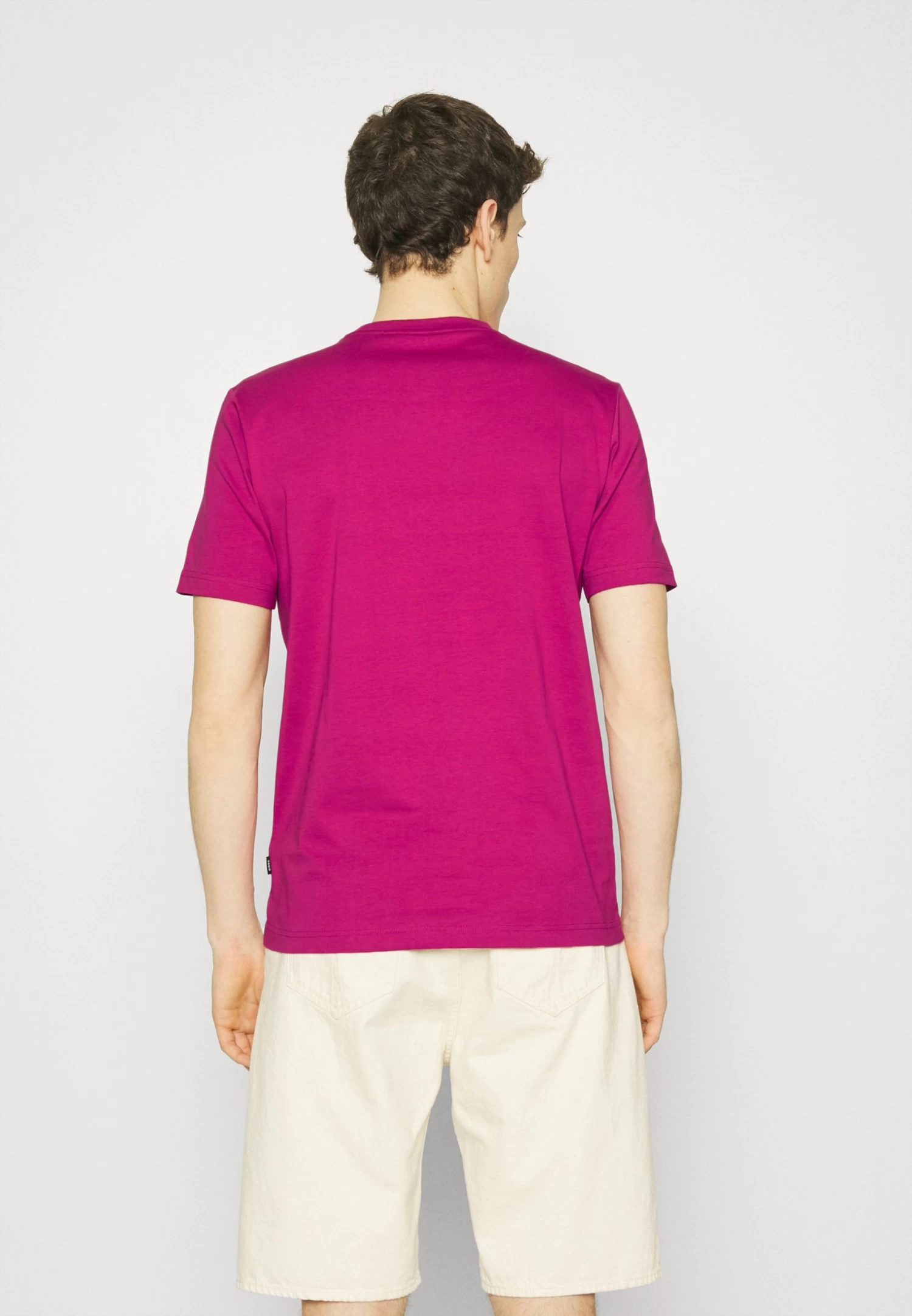 Boss Tiburt - Print T-Shirt - Dark Pink - Image 3