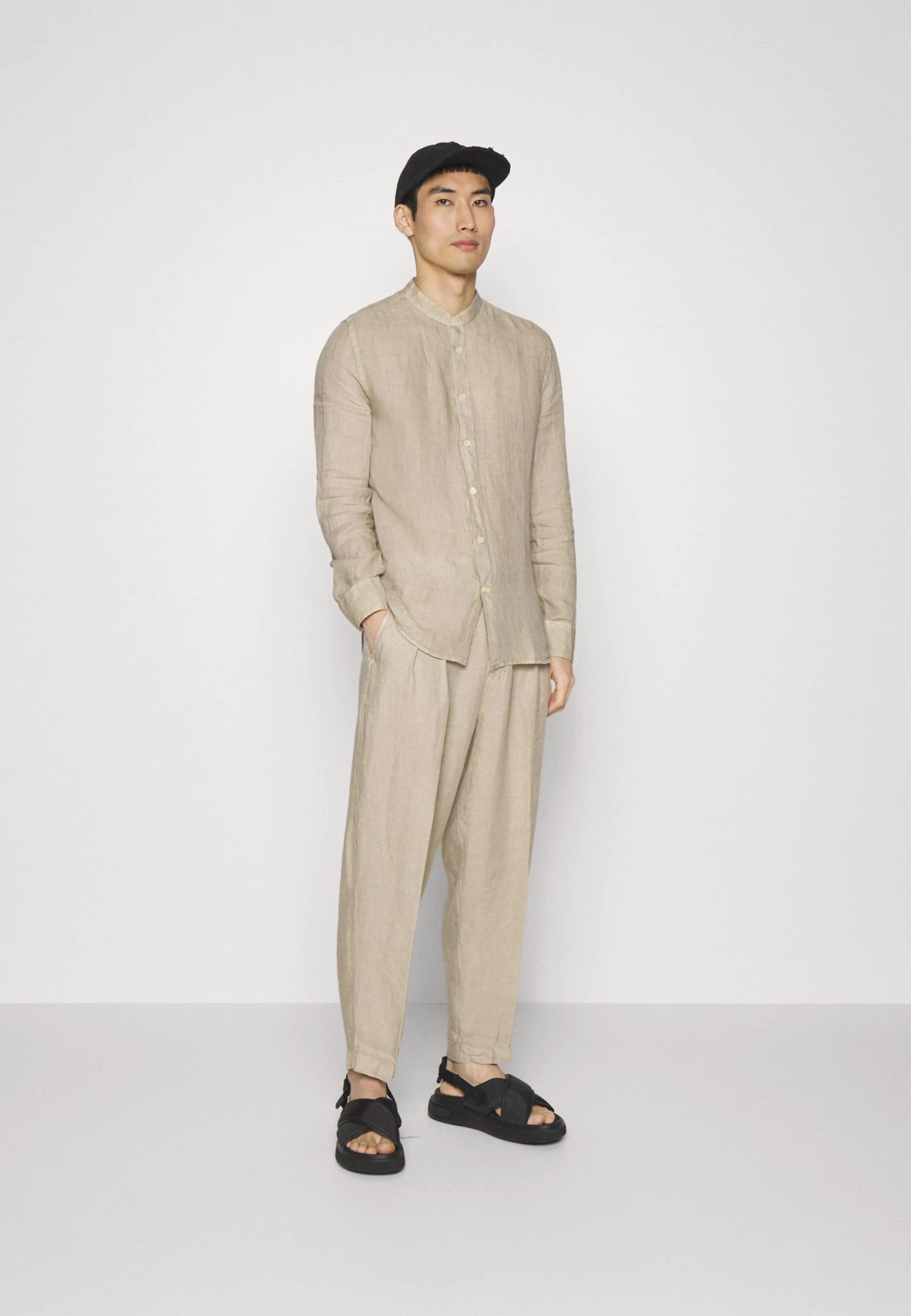 120% Lino Camicia - Shirt - Nut - Image 2