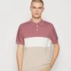 Selected Homme Slhmattis Block - Polo Shirt - Wistful Mauve/Fog Melange/Cloud Dancer