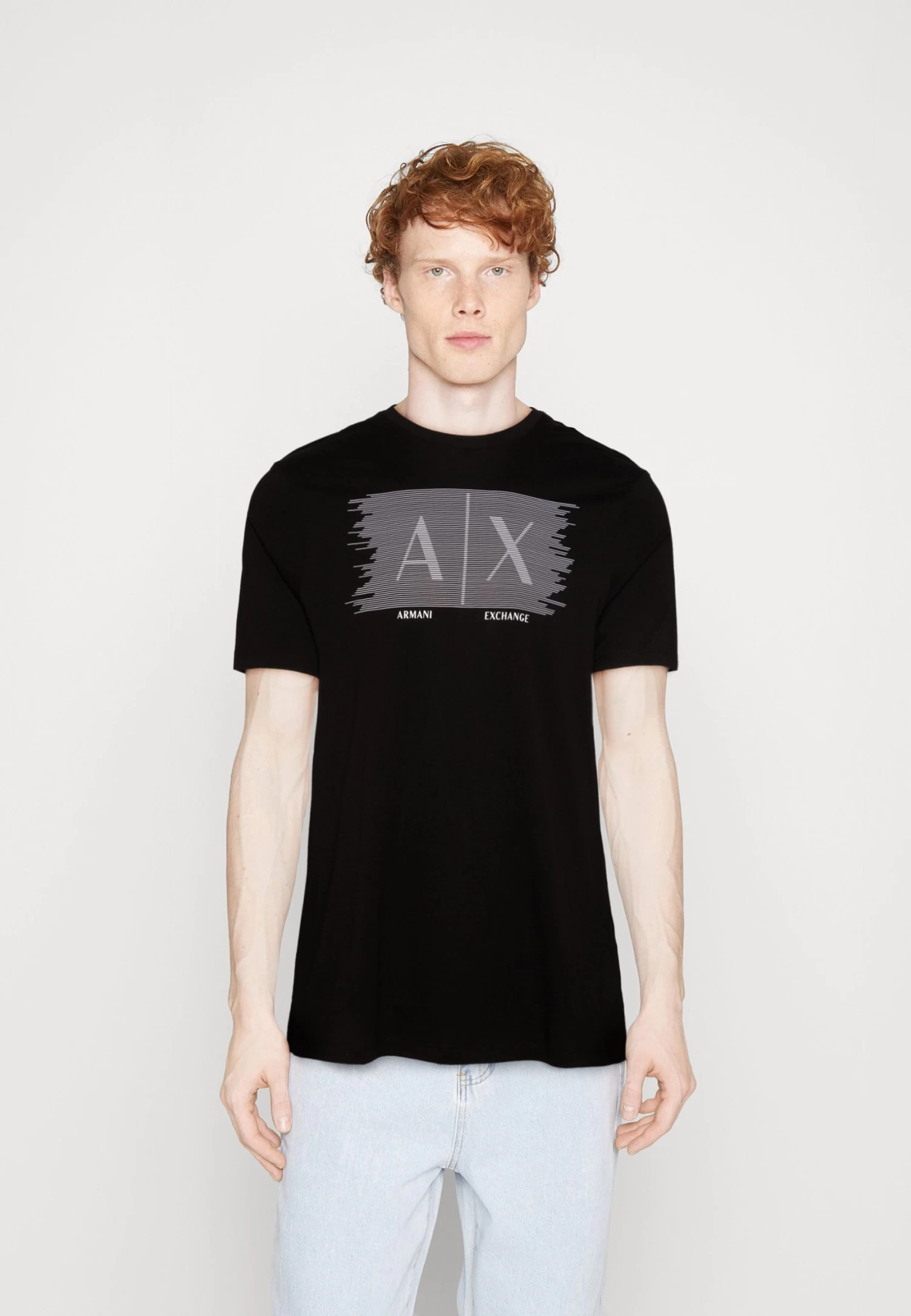 Armani Exchange Print T-Shirt - Black