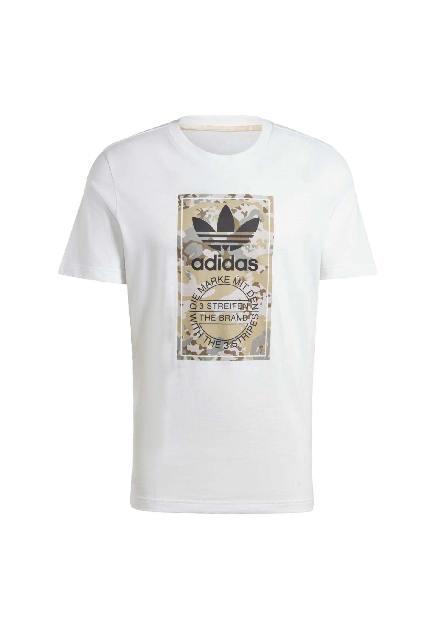 Adidas Originals Graphics Camo Tongue Label- Print T-Shirt - White - Image 5