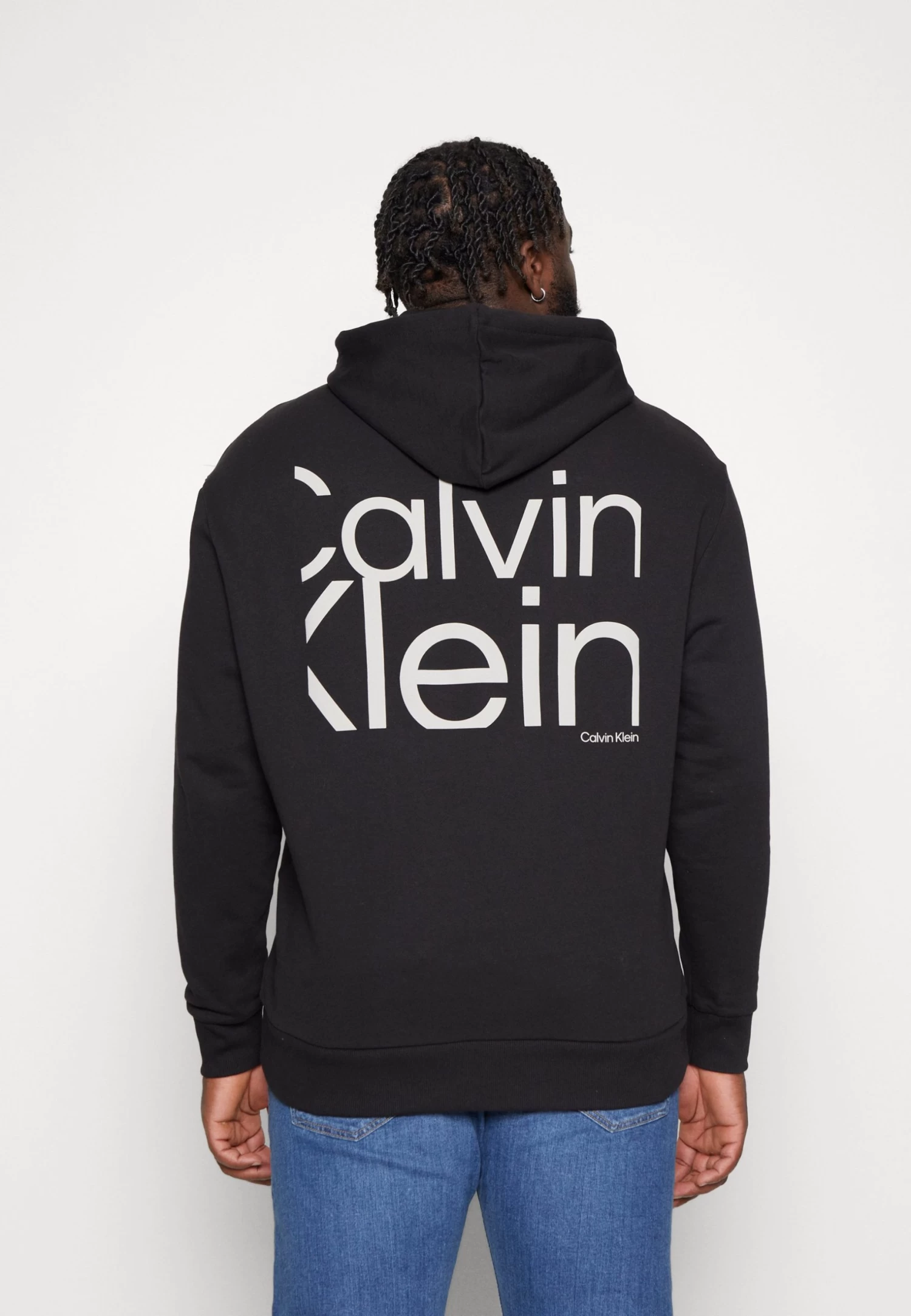 Calvin Klein Matte Back Logo Hoodie - Sweatshirt - Black