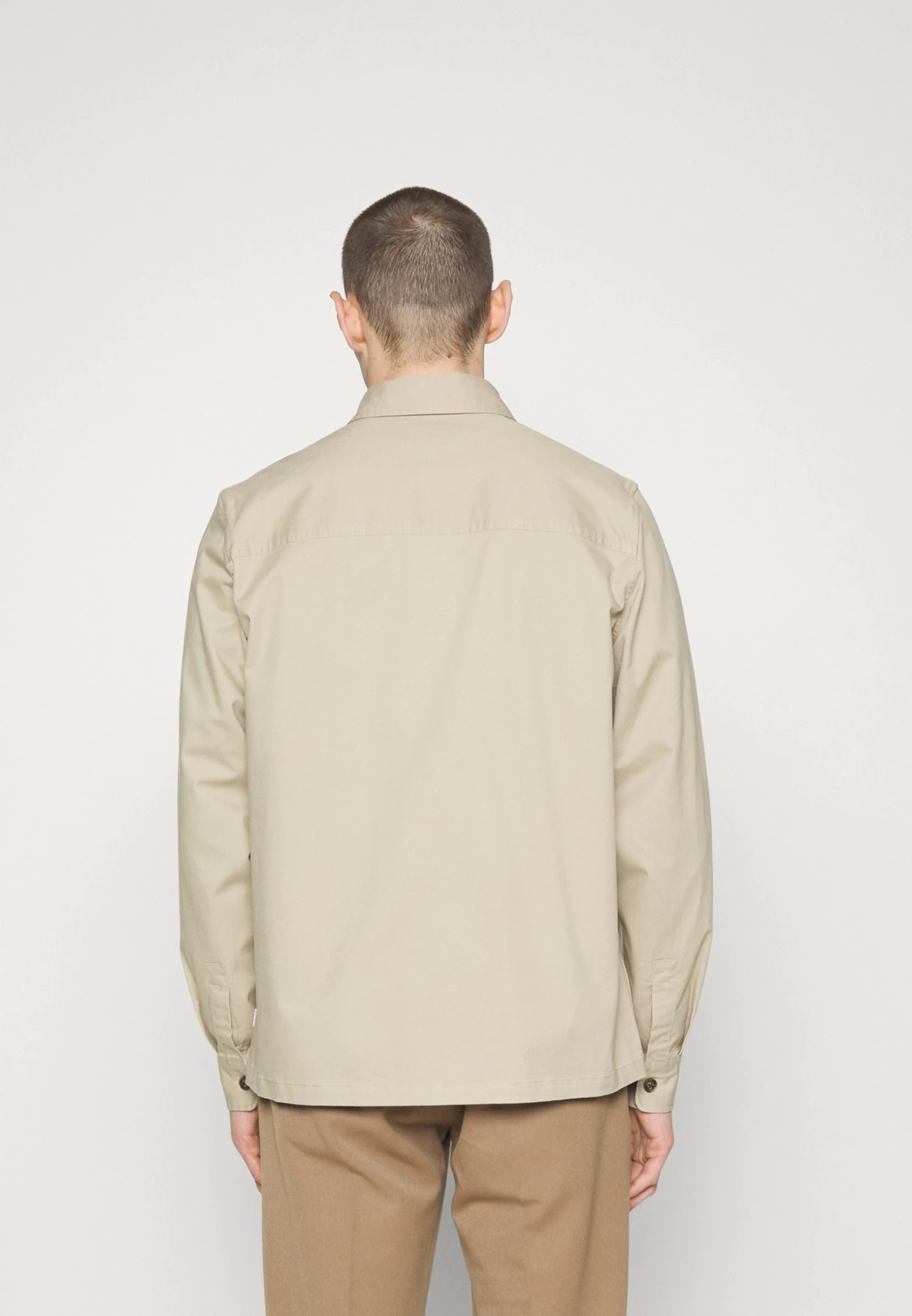 Les Deux Jared Overshirt - Summer Jacket - Dark Sand - Image 3