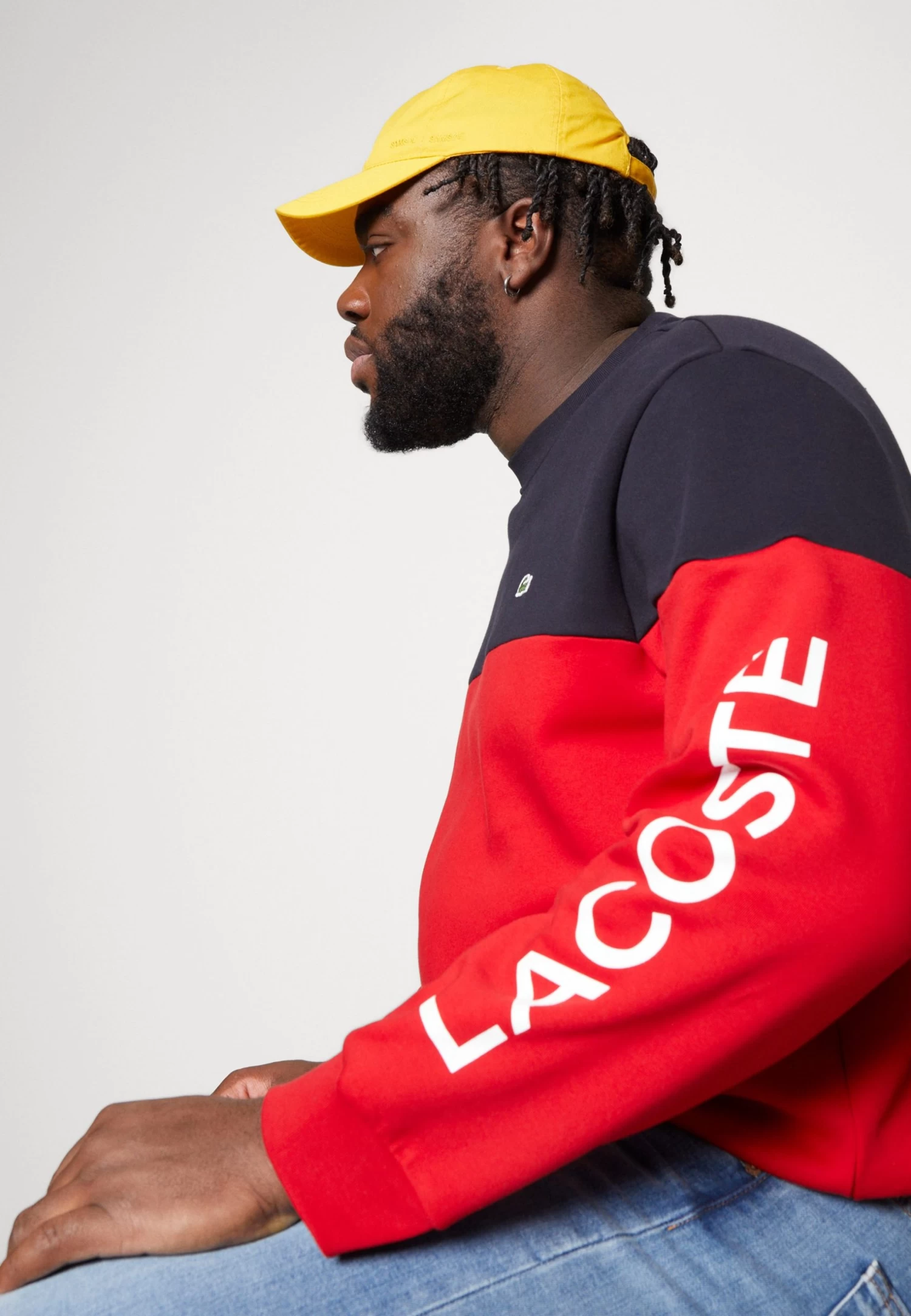 Lacoste Sweatshirt - Abysm/Red - Image 4