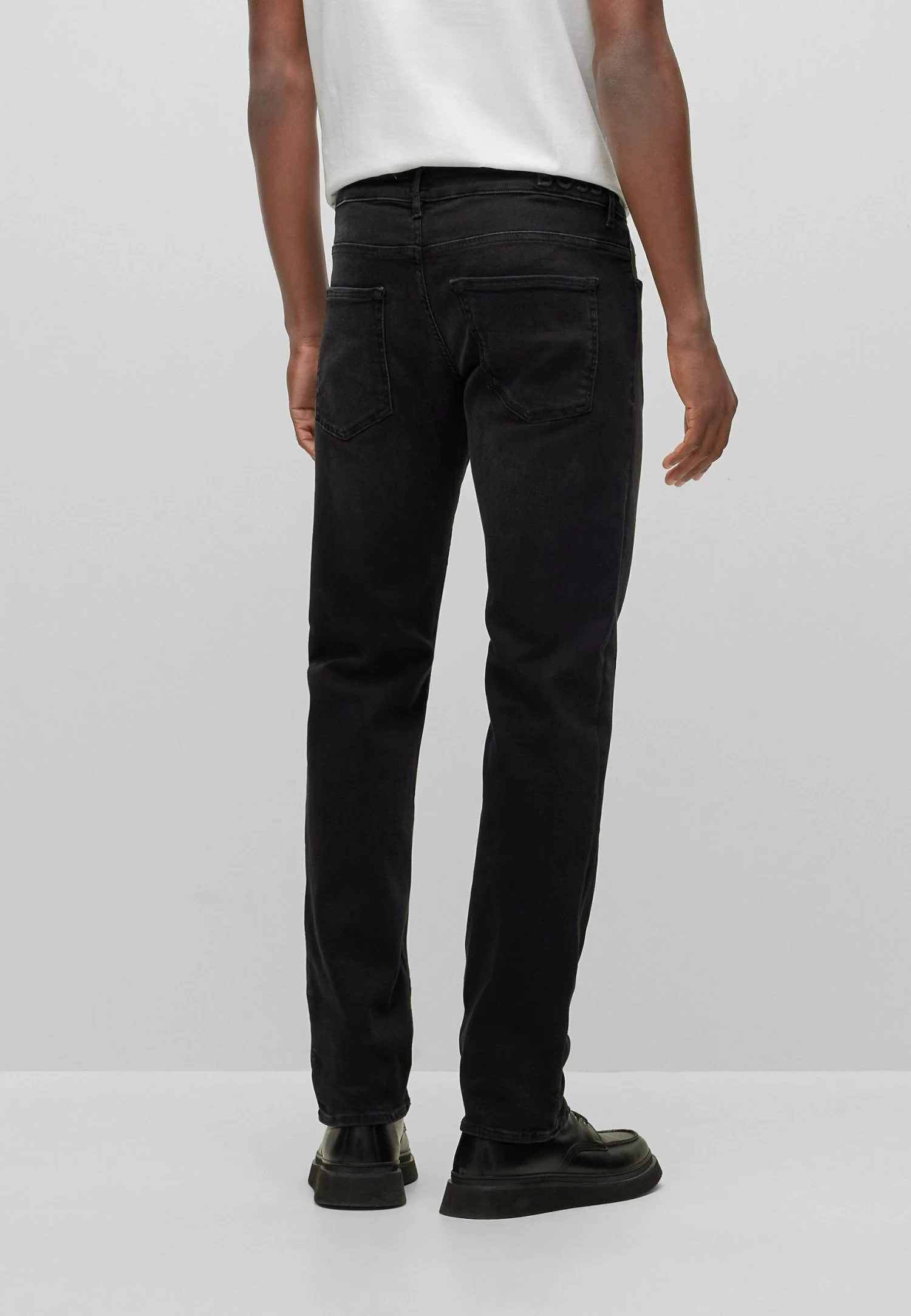 Boss Delaware - Straight Leg Jeans - Charcoal Five - Image 3