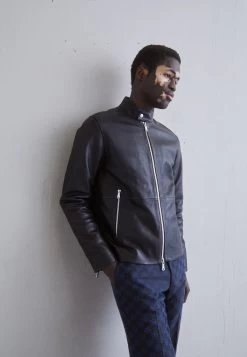 J.Lindeberg Boris Biker Jacket - Leather Jacket - Black